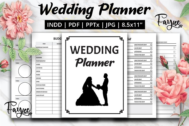 Wedding Planner Printable Wedding Binder Template